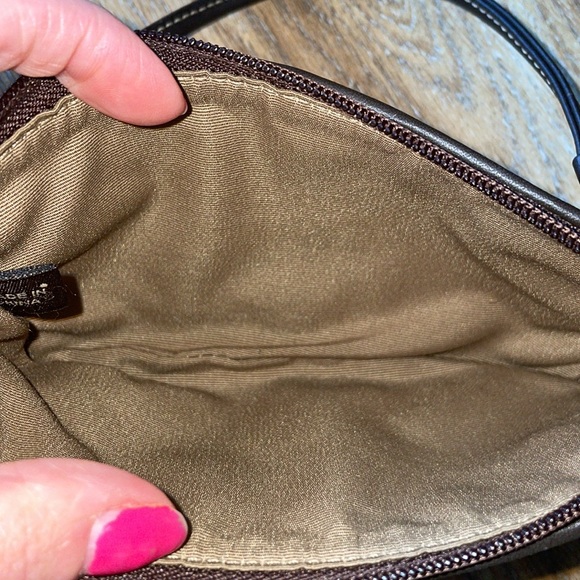 Coach Chocolate Brown Suede Wristlet - Picture 10 of 10